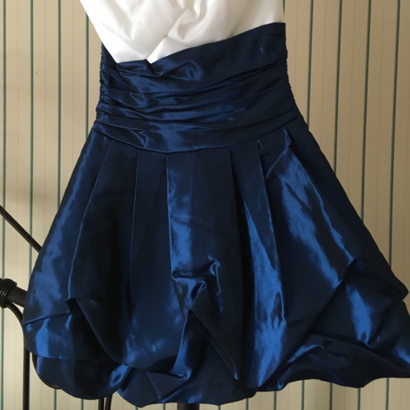 Jessica MC Clintock taffeta mini prom dress size 1. Like brand new - Picture 2 of 3